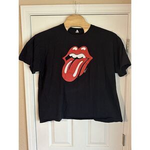 The Rolling Stones‎ 2002 Tour Concert Black Graphic T Shirt Size 2X